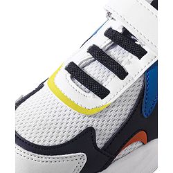 Pine Kids Sneakers Shoes with Velcro Closure- White