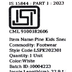 Pine Kids Sneakers Shoes With Velcro Closure - Grey