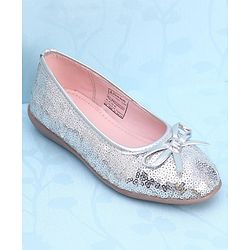 Pine Kids Slip On Bellies with Sequin Detailing - Silver