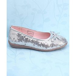 Pine Kids Slip On Bellies with Sequin Detailing - Silver