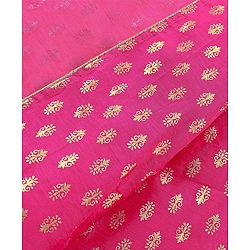 Pine Kids Choli & Lehenga With Full Sleeves Shurg Zari Design - Pink