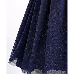 Pine Kids Sleeveless All Over Sequins Party Wear Dress - Navy