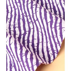 Pine Kids 100% Cotton Full Sleeves Printed Kurta & Pyjama Set- Purple