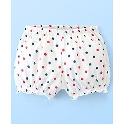 Pine Kids Cotton Anti Bacterial  Bloomers Solid & Dot Print Pack Of 3 - Pink Blue & White