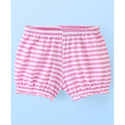 Pine Kids Cotton Anti Bacterial  Bloomers Solid & Stripes Pack Of 3 - Pink
