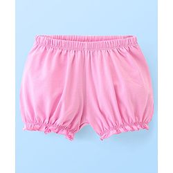 Pine Kids Cotton Anti Bacterial  Bloomers Solid & Stripes Pack Of 3 - Pink
