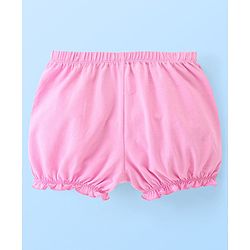 Pine Kids Cotton Anti Bacterial  Bloomers Solid & Stripes Pack Of 3 - Pink