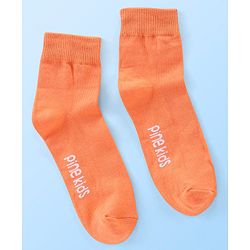 Pine Kids Ankle Length Socks Logo Print Pack Of 3 (Colour May Vary)