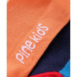 Pine Kids Ankle Length Socks Logo Print Pack Of 3 (Colour May Vary)
