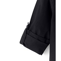 Pine Kids 100% Cotton Full Sleeves Shirt Solid Color - Black