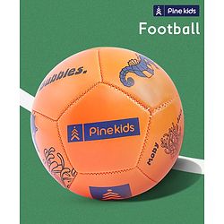 Pine Kids Junior Size - 2 Football - Orange | Durable | High-Quality Stitched Soccer Ball for Boys & Girls | Ideal for Training, Match Play & Practice