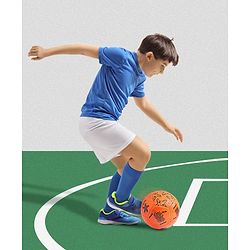 Pine Kids Junior Size - 2 Football - Orange | Durable | High-Quality Stitched Soccer Ball for Boys & Girls | Ideal for Training, Match Play & Practice