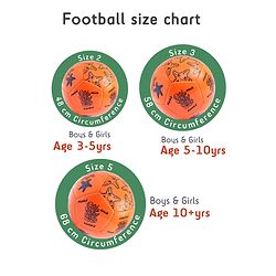 Pine Kids Junior Size - 2 Football - Orange | Durable | High-Quality Stitched Soccer Ball for Boys & Girls | Ideal for Training, Match Play & Practice