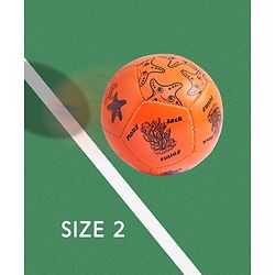 Pine Kids Junior Size - 2 Football - Orange | Durable | High-Quality Stitched Soccer Ball for Boys & Girls | Ideal for Training, Match Play & Practice