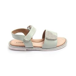 Pine Kids Velcro Closure Sandals with Heart Patch - Blue