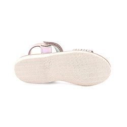 Pine Kids Velcro Closure Sandals with Glitter Embellished - Silver