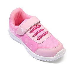 Pine Kids Textured Velcro Closure Sneakers - Pink