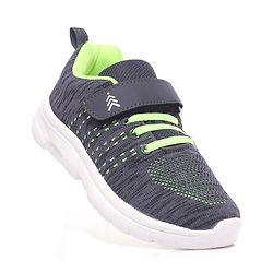 Pine Kids Textured Velcro Closure Sneakers - Dark Grey