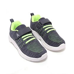 Pine Kids Textured Velcro Closure Sneakers - Dark Grey