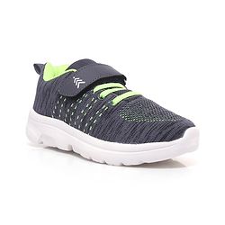 Pine Kids Textured Velcro Closure Sneakers - Dark Grey