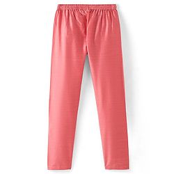 Pine Kids Full Sleeves Solid Kurta Pyjama Set with Printed Bandi- Peach