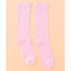 Pine Kids Knee Length Socks with Antimicrobial Finish Dotted Design Pack of 3 (Color May Vary)