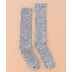 Pine Kids Knee Length Socks with Antimicrobial Finish Solid Colors Pack of 3 (Color May Vary)