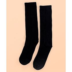 Pine Kids Knee Length Socks with Antimicrobial Finish Solid Colors Pack of 3 (Color May Vary)