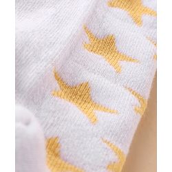 Pine Kids Cotton Ankle Length Socks With Silvadur Antimicrobial Finish Stars Design Pack Of 3 (Color May Vary)