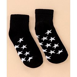 Pine Kids Cotton Ankle Length Socks With Silvadur Antimicrobial Finish Stars Design Pack Of 3 (Color May Vary)