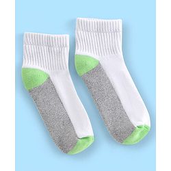 Pine Kids Cotton Elastane Ankle Length Silvadur Antimicrobial Socks  Pack of 3 (Colour & Design May Vary)
