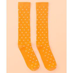 Pine Kids Cotton Knee Length Socks With Silvadur Antimicrobial Finish Floral Design Pack Of 3 (Color May Vary)