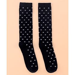 Pine Kids Cotton Knee Length Socks With Silvadur Antimicrobial Finish Floral Design Pack Of 3 (Color May Vary)