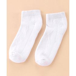 Pine Kids Cotton Ankle Length Socks With Silvadur Antimicrobial Finish Solid Pack Of 3 (Color May Vary)