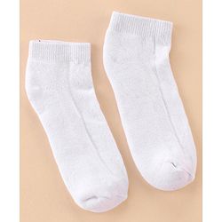 Pine Kids Cotton Ankle Length Socks With Silvadur Antimicrobial Finish Solid Pack Of 3 (Color May Vary)
