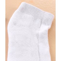 Pine Kids Cotton Ankle Length Socks With Silvadur Antimicrobial Finish Solid Pack Of 3 (Color May Vary)