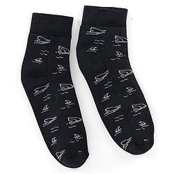 Pine Kids Cotton Blend Ankle Length Socks Striped Pack of 3 (Colour May Vary)