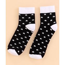 Pine Kids Cotton Ankle Length Socks With Silvadur Antimicrobial Finish Stripes & Stars Design Pack Of 2 (Color May Vary)