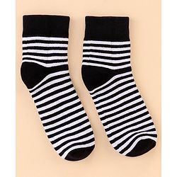 Pine Kids Cotton Ankle Length Socks With Silvadur Antimicrobial Finish Stripes & Stars Design Pack Of 2 (Color May Vary)