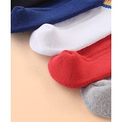 Pine Kids Cotton Ankle Length Socks With Silvadur Antimicrobial Finish Stripes Design Pack Of 5 (Color May Vary)