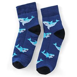 Pine Kids Cotton Blend Ankle Length Socks Shark Design Pack of 3(Colour May Vary)