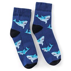 Pine Kids Cotton Blend Ankle Length Socks Shark Design Pack of 3(Colour May Vary)