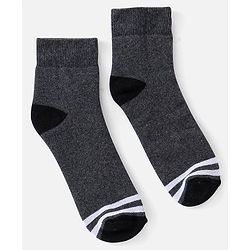Pine Kids Cotton Ankle Length Socks With Silvadur Antimicrobial Finish Solid Colors Pack Of 3 (Color May Vary)