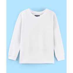 Pine Kids Cotton Full Sleeves Thermal Vest Solid Colour - Off White