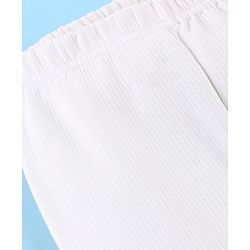 Pine Kids Full Length Solid Colour Thermal Bottom - White