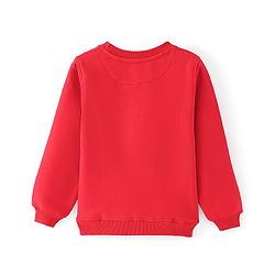 Pine Kids Full Sleeves Round Neck Bio Washed Sweat Shirt Floral Print - Red
