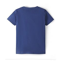 Pine Kids 100% Cotton Knit Half Sleeves Biowashed Basic T-Shirt Text Print - Lomoges