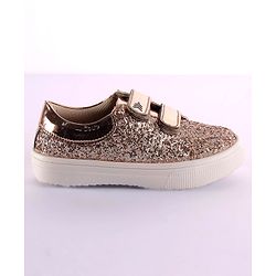 Pine Kids Velcro Closure Casual Shoes - Golden