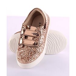 Pine Kids Velcro Closure Casual Shoes - Golden