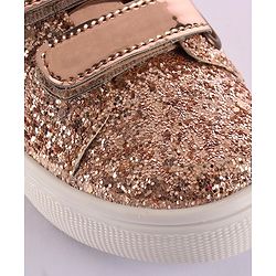 Pine Kids Velcro Closure Casual Shoes - Golden